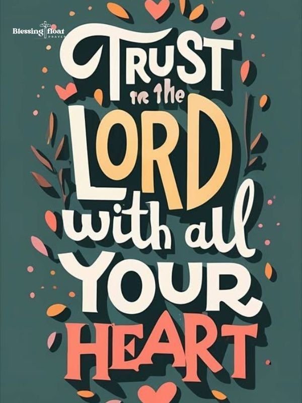 trust in Lord is blessing blessing float