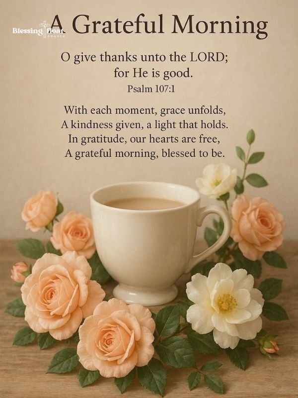 greatful morning with blessing float